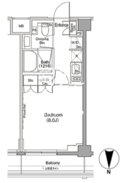 ザ・パークハビオ三軒茶屋テラス 313 間取り図