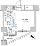 ベルファース目黒 601 間取り図