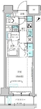 ヴィークブライト月島 403 間取り図