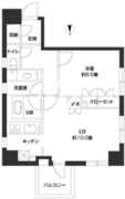 パークキューブ銀座イースト 801 間取り図