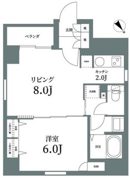 ログ銀座東 804 間取り図