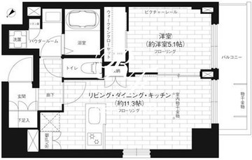 グランドコンシェルジュ浅草橋 201 間取り図