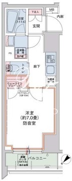 HTアジール芝浦 401 間取り図