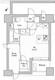 レジデンス文京春日 1302 間取り図