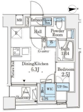 レジデンス文京春日 701 間取り図