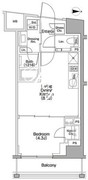 ザ・パークハビオSOHO代々木公園 410 間取り図