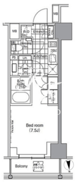 パークハビオ門前仲町 311 間取り図