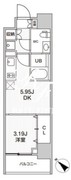シーズンフラッツ柿の木坂 602 間取り図