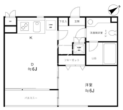 レジディア笹塚 414 間取り図