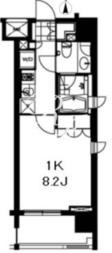 芝ウエスト 601 間取り図