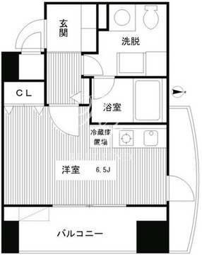 レジディア麻布十番2 901 間取り図