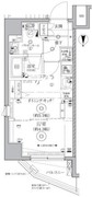 クオリタス門前仲町 404 間取り図