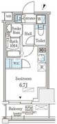 リージア大井町 407 間取り図