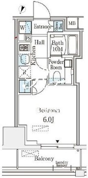 ベルファース大井町グランデ 706 間取り図