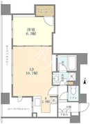 シティハウス東京新橋 1104 間取り図