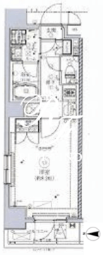 リルシア本所吾妻橋2 702 間取り図