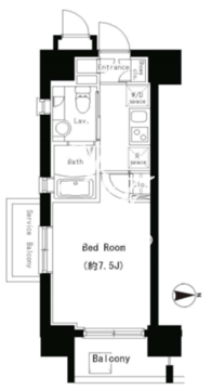 パークキューブ大井町 1305 間取り図