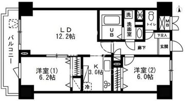 レジディア目白 704 間取り図