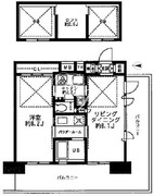 レジディア大森東 1004 間取り図