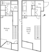 KDXレジデンス三宿 203 間取り図