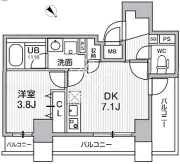 イルレガーメDH 702 間取り図