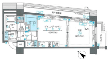 ズーム目黒不動前 604 間取り図