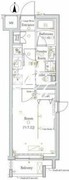 スカイコートルアナ御殿山 206 間取り図