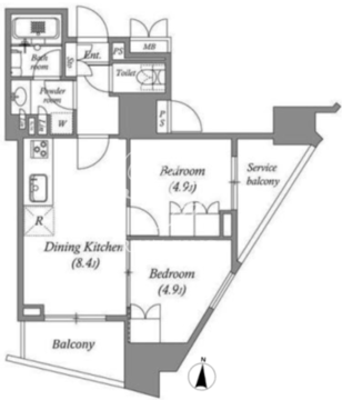 nido蔵前アベニュー 301 間取り図