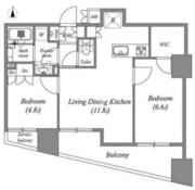 ディームス蔵前アベニュー 803 間取り図