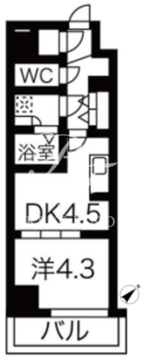 ルネサンスコート築地 1002 間取り図