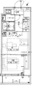 ルネサンスコート築地 303 間取り図