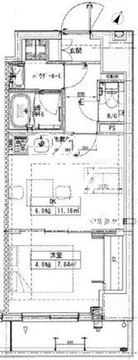 ルネサンスコート築地 903 間取り図