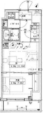 ルネサンスコート築地 1003 間取り図