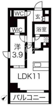 ルネサンスコート築地 601 間取り図