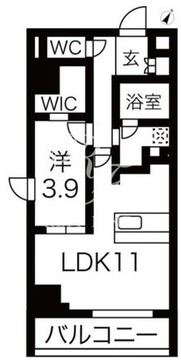 ルネサンスコート築地 701 間取り図