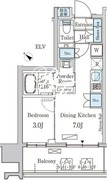 プライマル中央MINATO 1203 間取り図