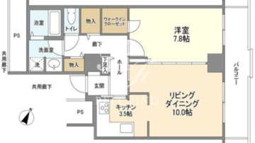 トルナーレ日本橋浜町 4104 間取り図