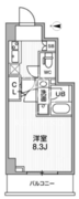 オルタナ亀戸2 702 間取り図