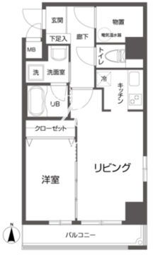 クローバーステイ秋葉原 702 間取り図