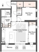 ミュプレ代々木上原 103 間取り図