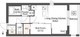 ミュプレ代々木上原 208 間取り図