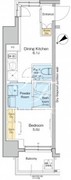 プラウドフラット西日暮里 203 間取り図