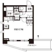 レジディア御茶ノ水 806 間取り図