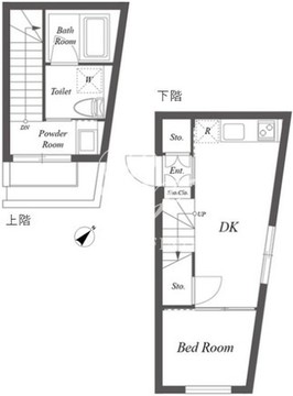 パセオ三軒茶屋イースト＆ウエスト E-402 間取り図