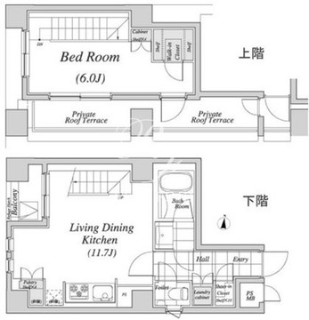 レジディア神田 1201 間取り図