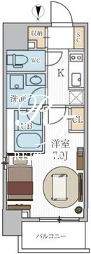 シーズンフラッツ押上 706 間取り図