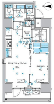 ルフォンプログレ浅草入谷 904 間取り図