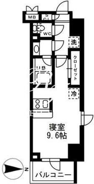 レジディア亀戸 910 間取り図