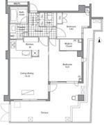 レジディア御殿山 104 間取り図