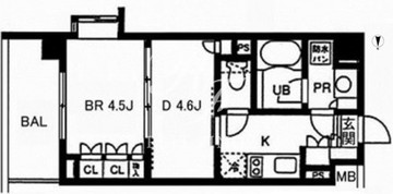 レジディア池袋 212 間取り図